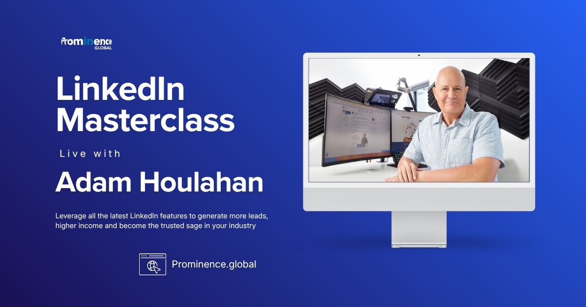 Free LinkedIn Masterclass Live With Adam Houlahan | 2026