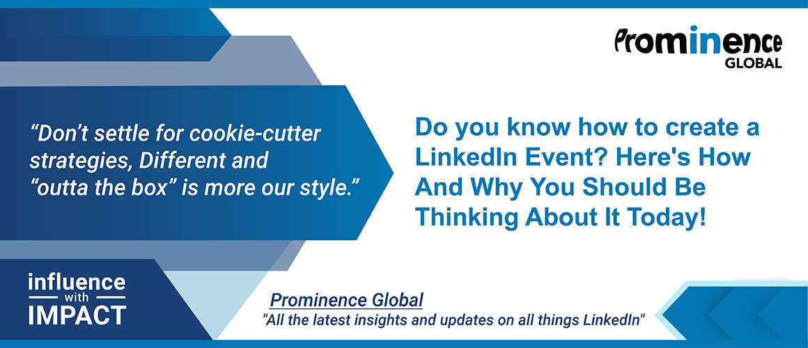 Do you know how to create a LinkedIn Event?